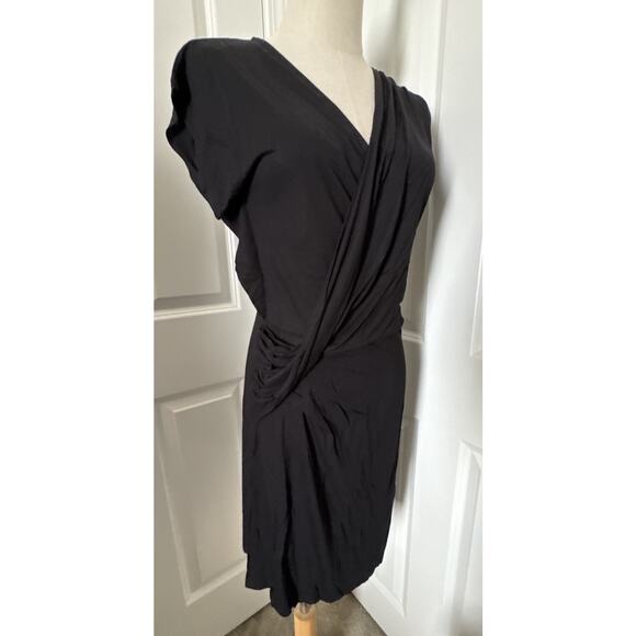 AllSaints Dresses & Skirts - AllSaints Helix Draped Dress Indigo Black Size 2 NWT $178 Orig. Asymmetric Hem